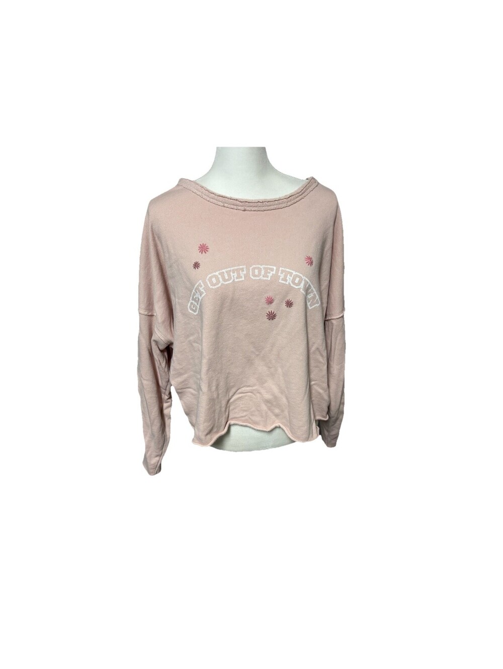 Aerie Get Out Town Tie Back Sweatshirt Large